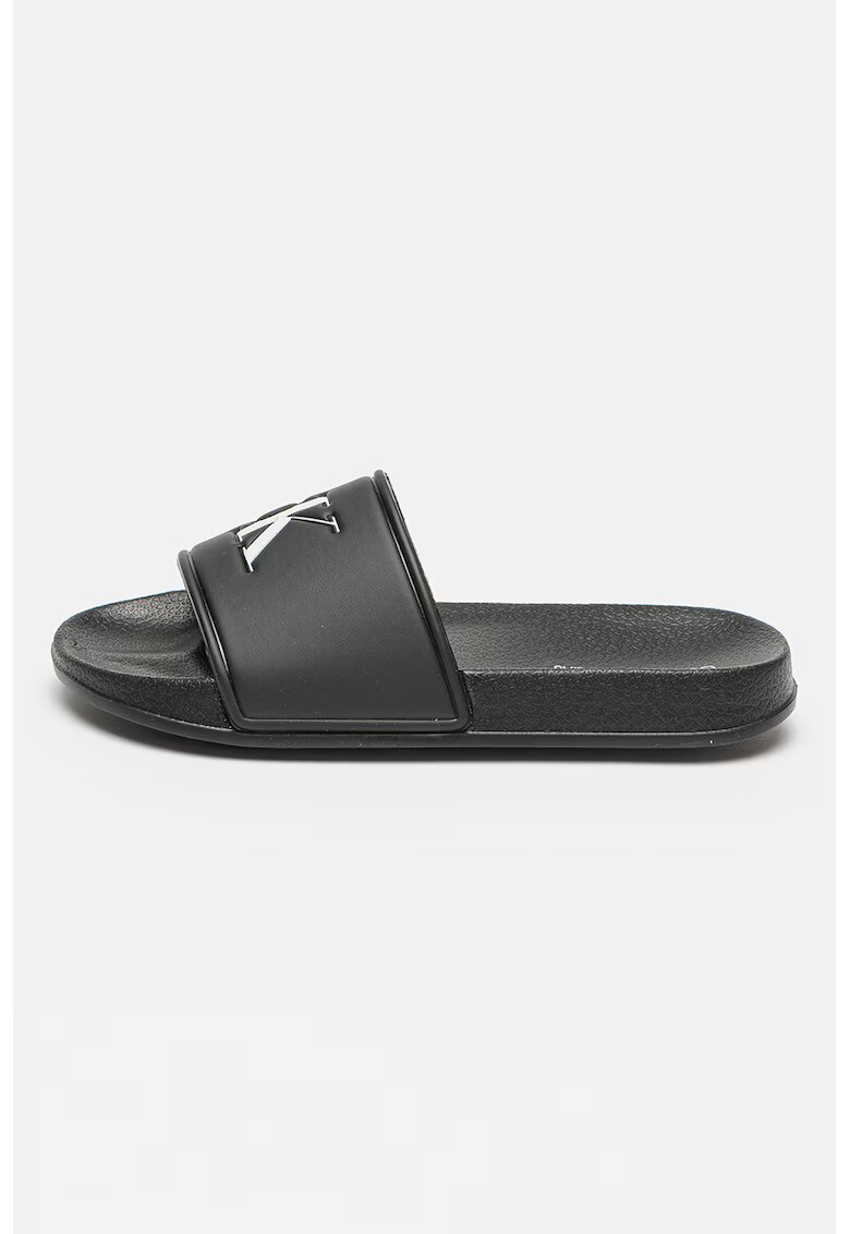 Calvin Klein Papuci cu logo - Negru