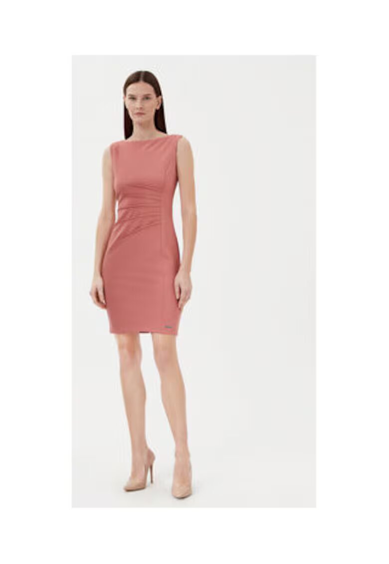 Calvin Klein Rochie de cocktail Dama - roz - 66% poliester - 30% poliester reciclat - 4% elastan -