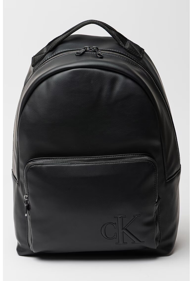 Calvin Klein Rucsac cu monograma logo in relief - Negru