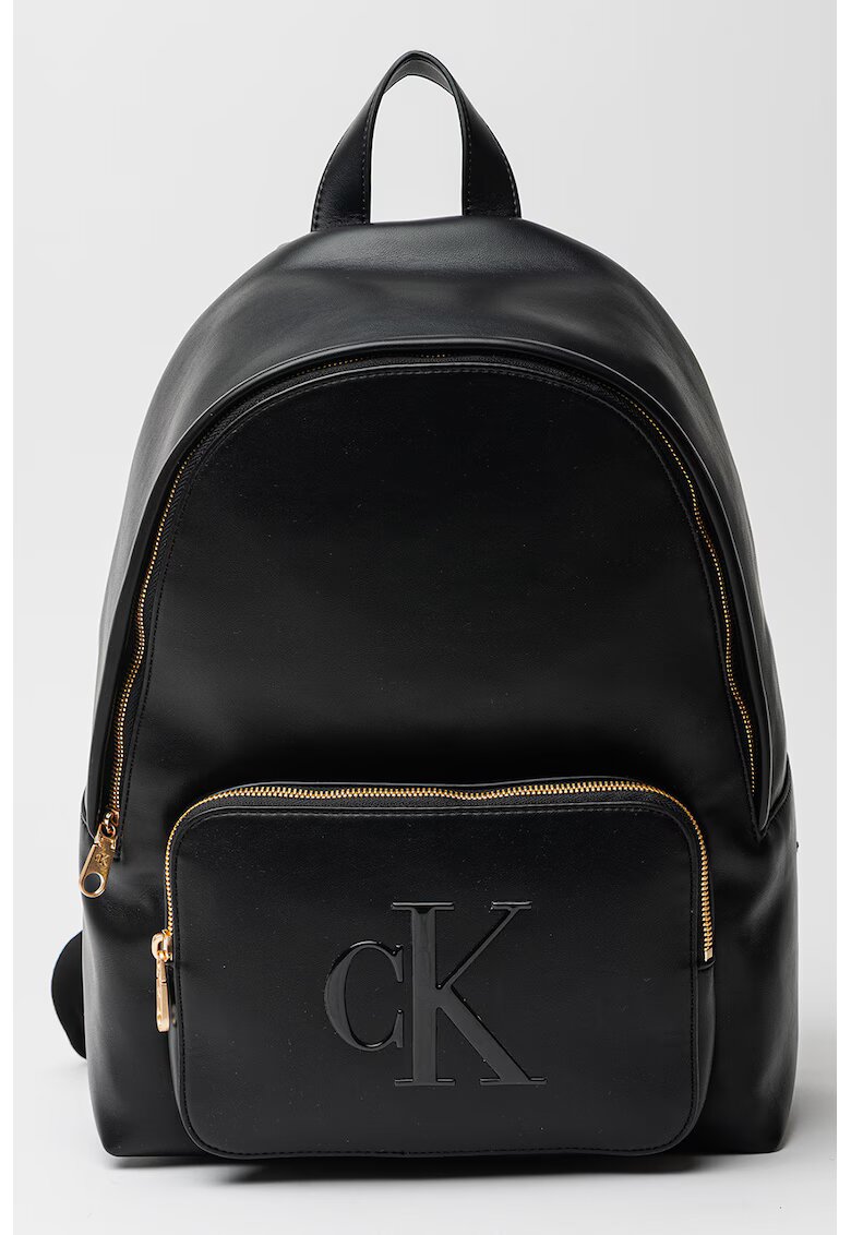 Calvin Klein Rucsac de piele ecologica cu partea din spate dublata - Negru