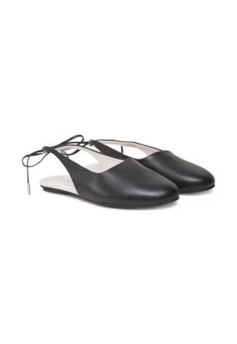 Calvin Klein Sandale dama piele naturala - negru - Negru