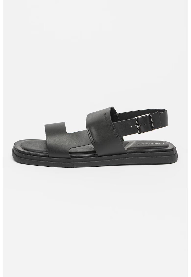Calvin Klein Sandale din piele - Negru