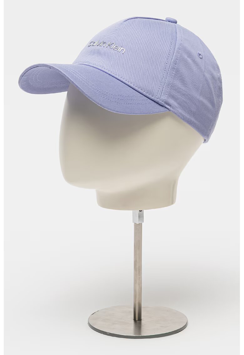 Calvin Klein Sapca din bumbac organic cu aplicatie logo - Violet
