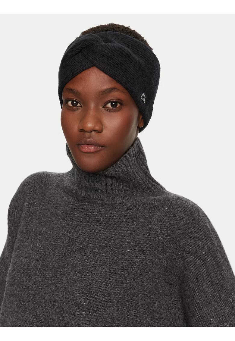 Calvin Klein Set caciula si opasa - lana - negru -