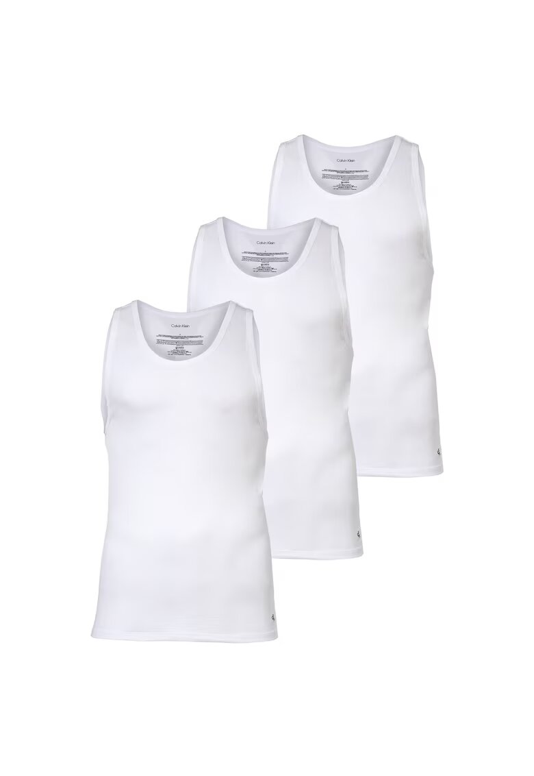 Calvin Klein Set de maiouri elastice Icon - 3 piese - Alb