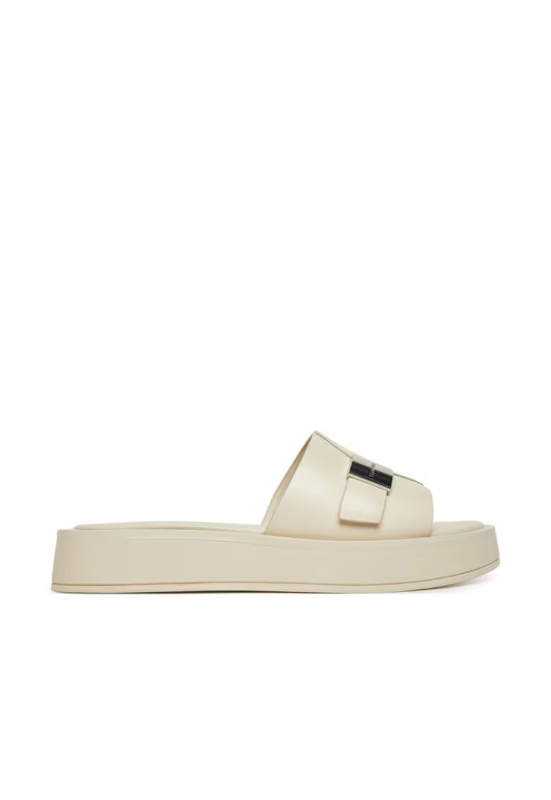 Calvin Klein Slapi dama - piele naturala - bej -