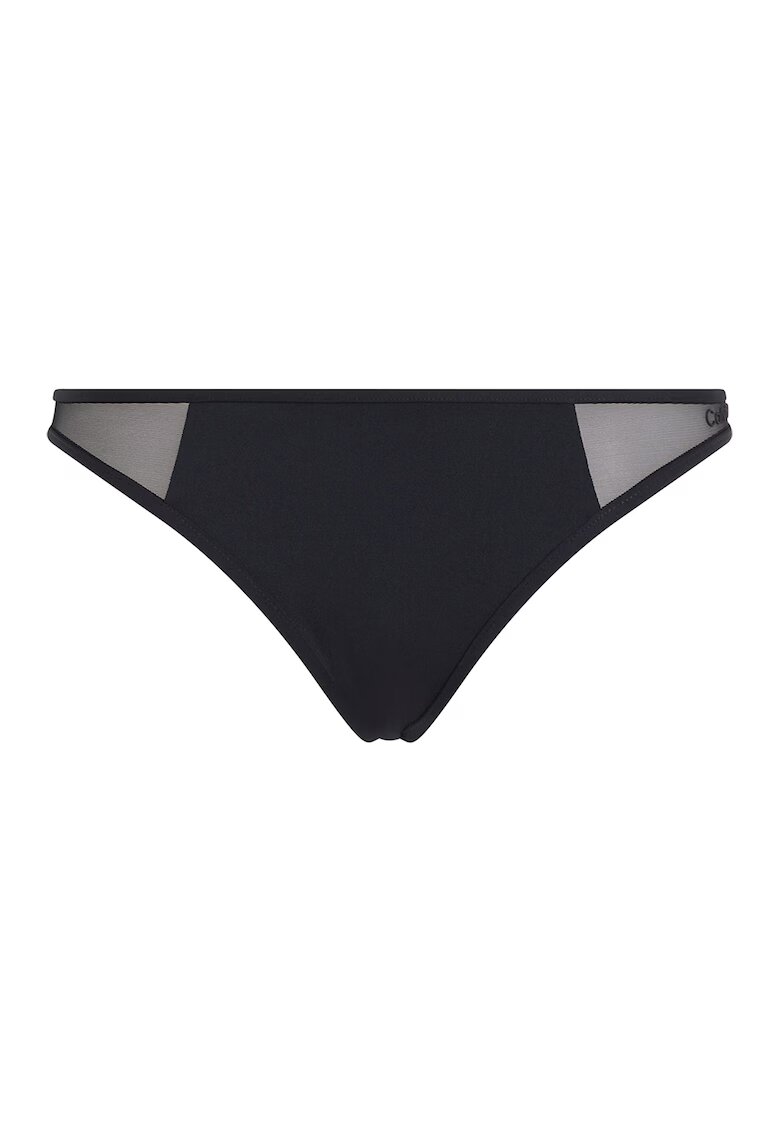 Calvin Klein Slip cu insertii din plasa - Negru