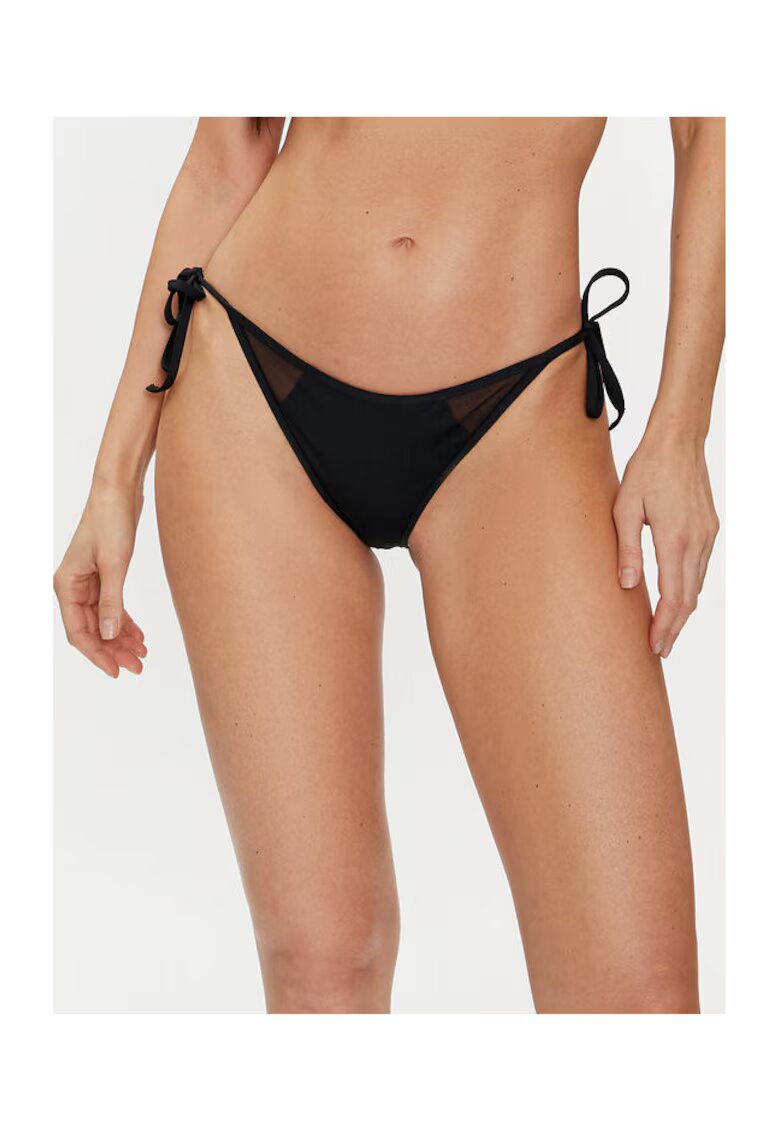 Calvin Klein Slip de bikini dama - negru - 87% poliester reciclat - 13% elastan -