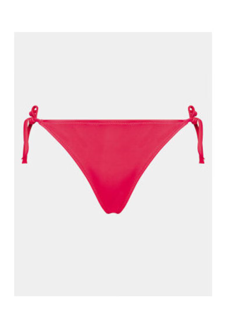 Calvin Klein Slip de bikini dama - rosu - poliester reciclat - elastan
