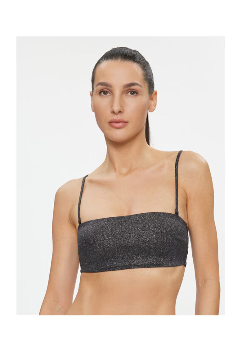 Calvin Klein Sutien de baie dama - negru stralucitor -