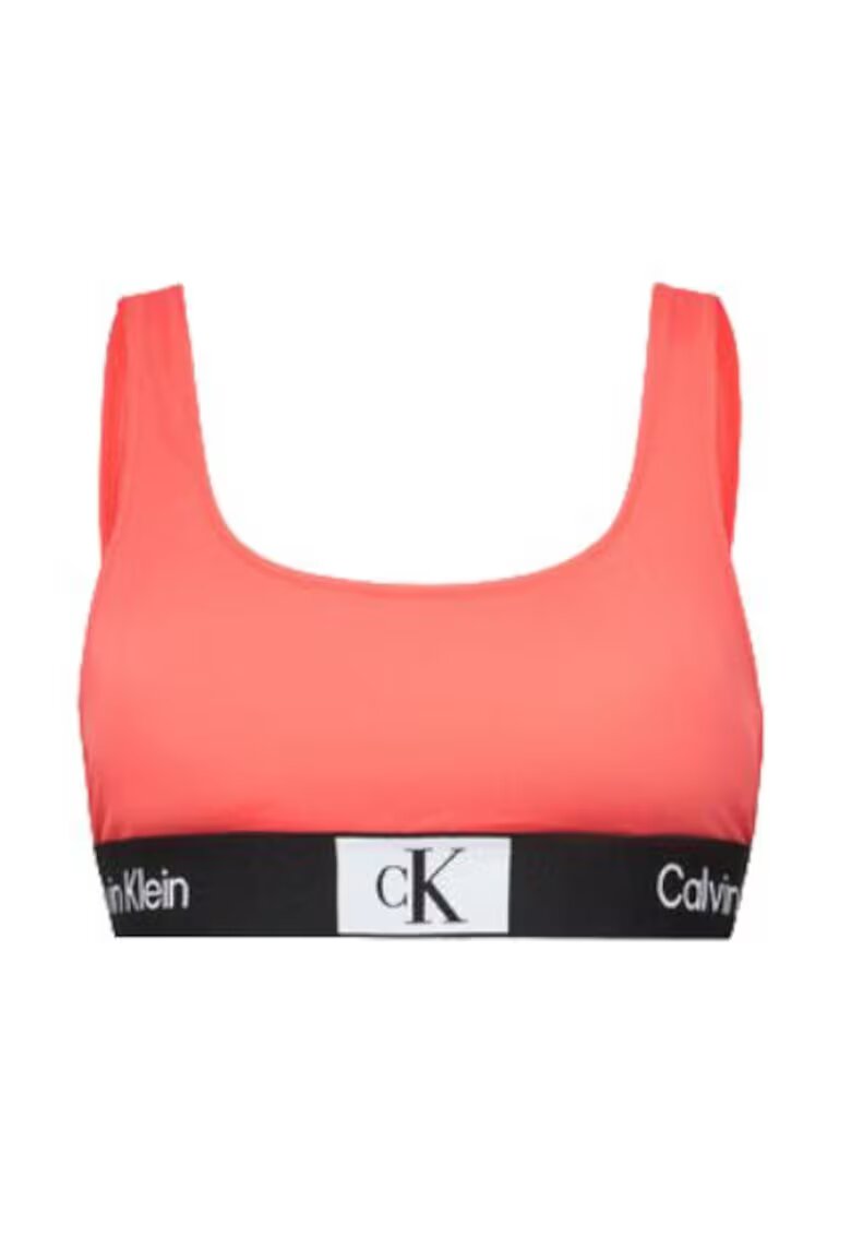 Calvin Klein Sutien de bikini dama - coral - 80% poliamida reciclata - 20% elastan -