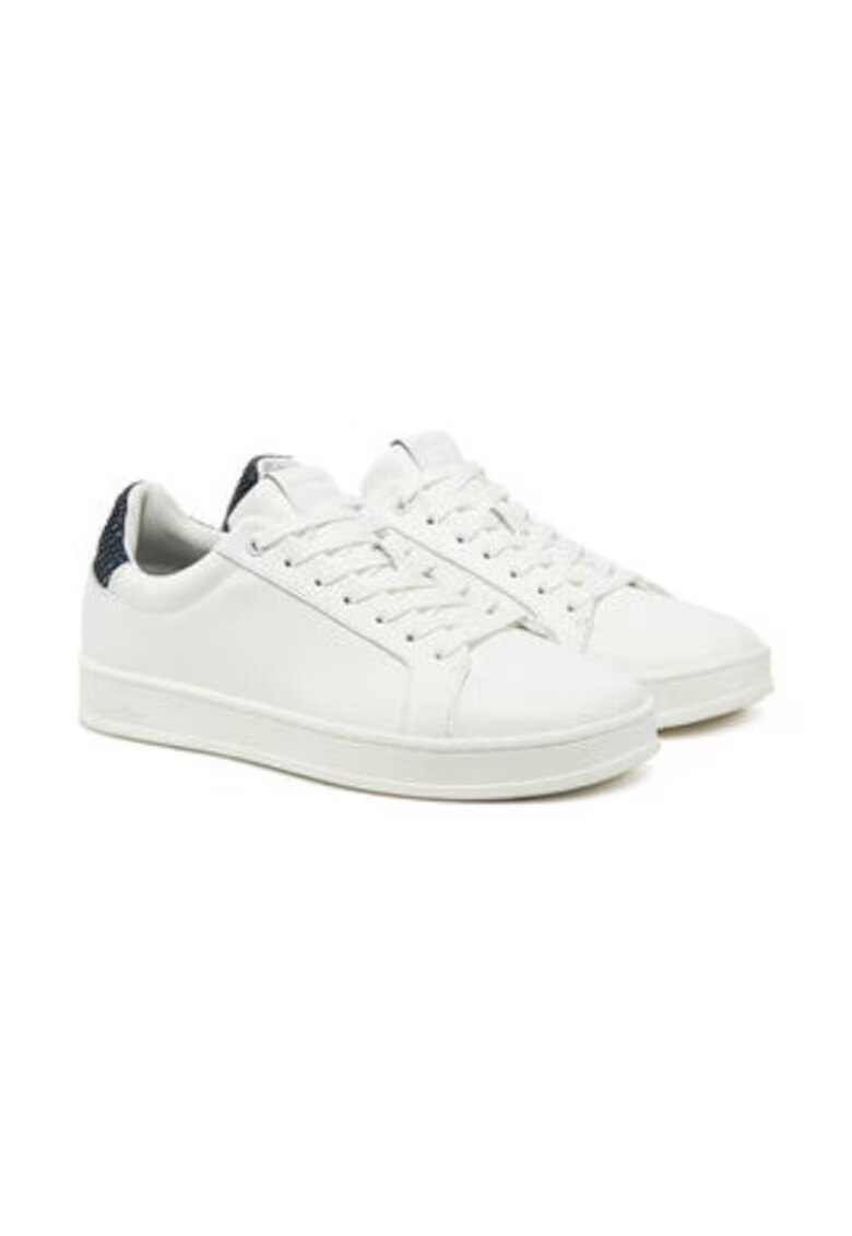 Calvin Klein Tenisi albi din piele naturala - Alb