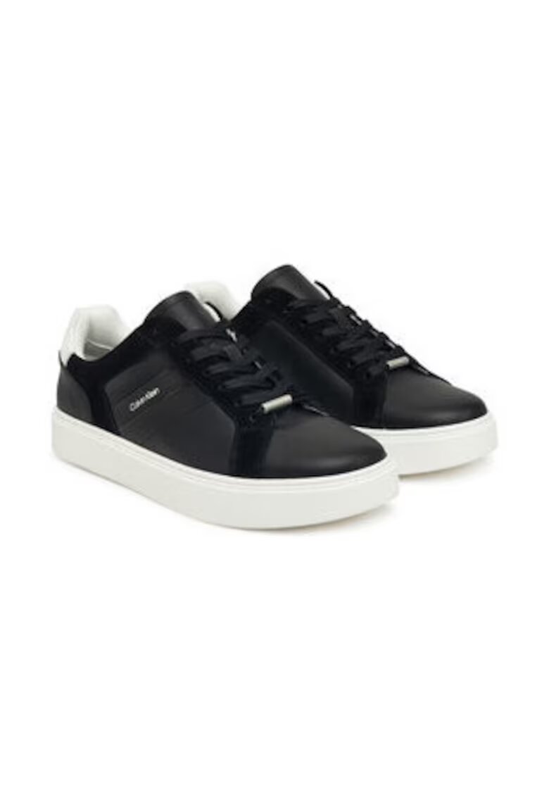 Calvin Klein Tenisi barbatesti - negru - piele naturala - fibra integrala
