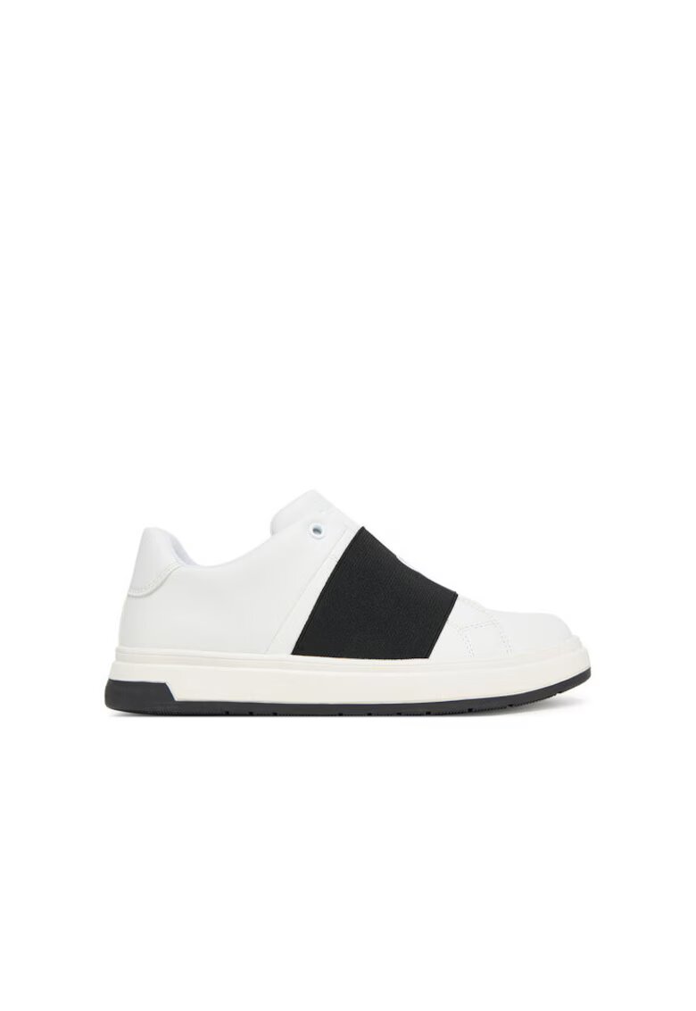 Calvin Klein Tenisi copii - alb negru - piele naturala