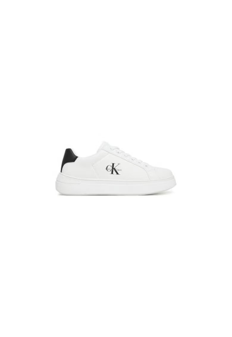 Calvin Klein Tenisi copii - alb - piele naturala