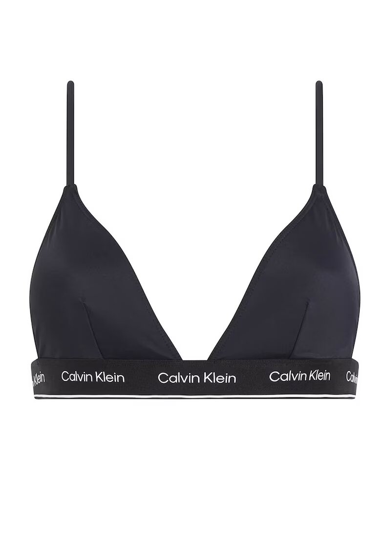 Calvin Klein Top bikini Triangle-Rp - negru - poliamida - Negru