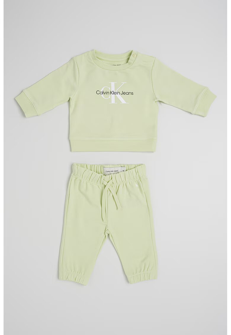 Calvin Klein Trening din amestec de bumbac organic cu logo - Verde pal
