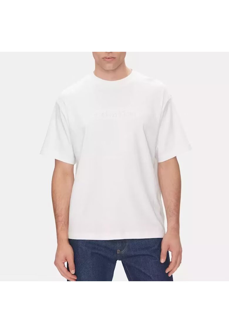 Calvin Klein Tricou A - Rel Fashion Logo Tee-LV04LC206G-YAF