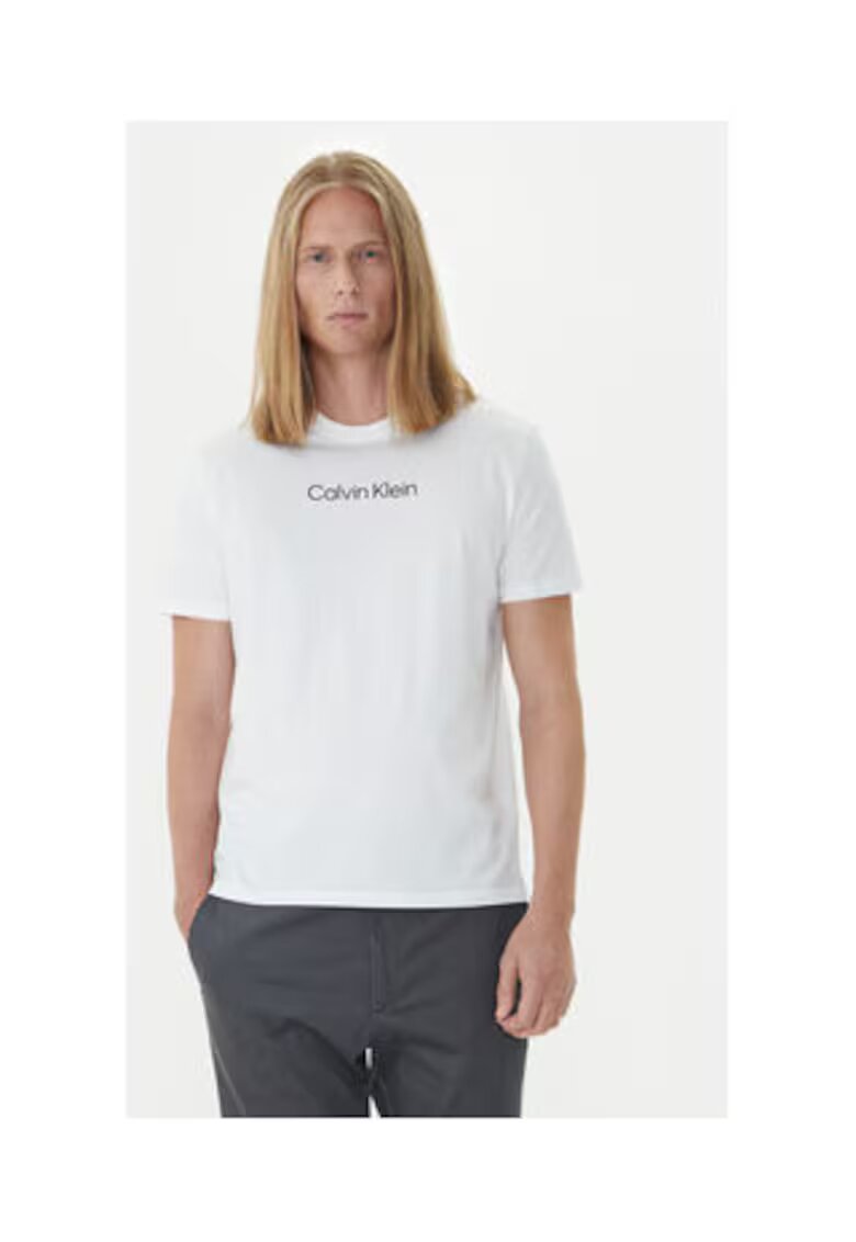 Calvin Klein Tricou Barbati - Alb - 100% bumbac -