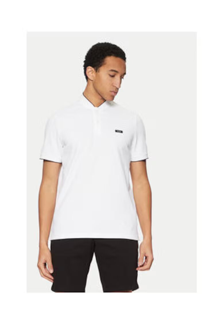 Calvin Klein Tricou barbati - alb - 96% bumbac organic - 4% elastan