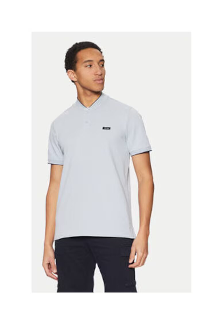 Calvin Klein Tricou barbati - albastru - 96% bumbac organic - 4% elastan -