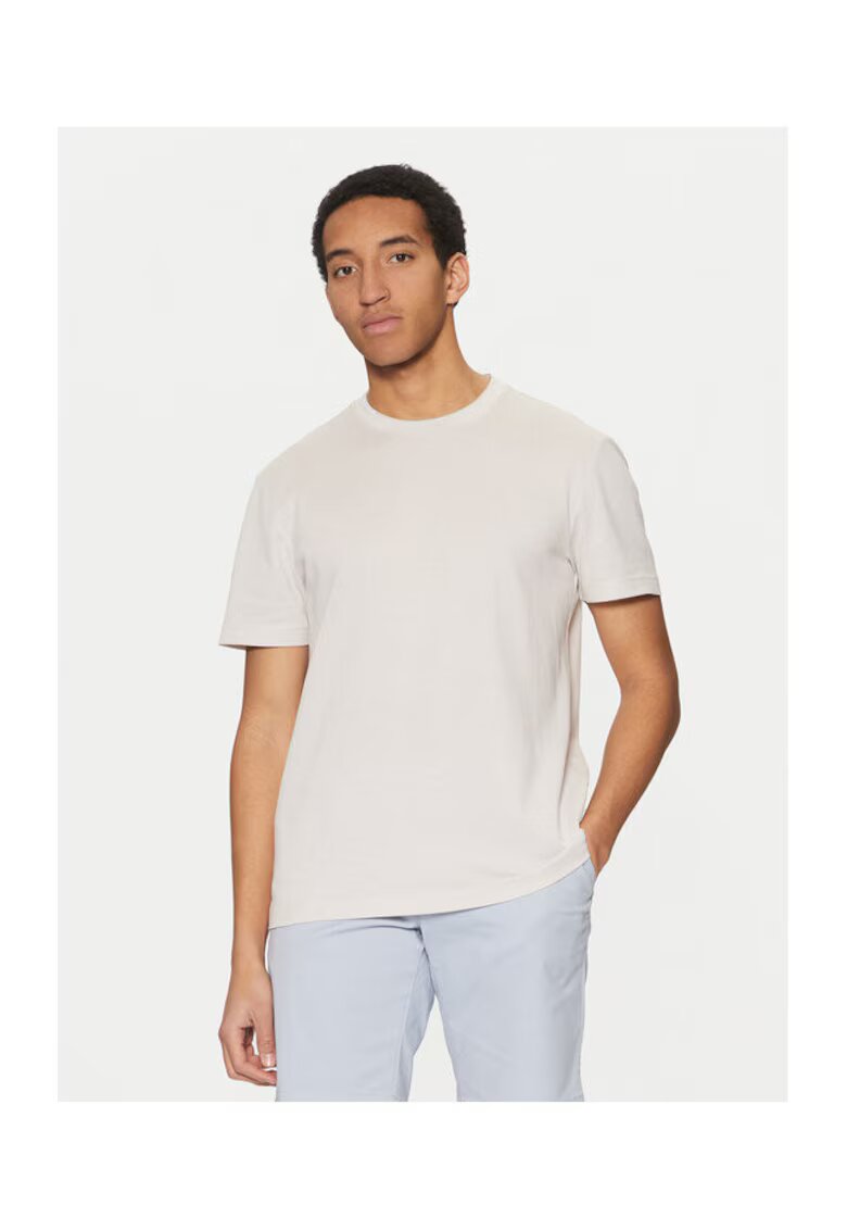 Calvin Klein Tricou barbati - bej - 100% bumbac organic -