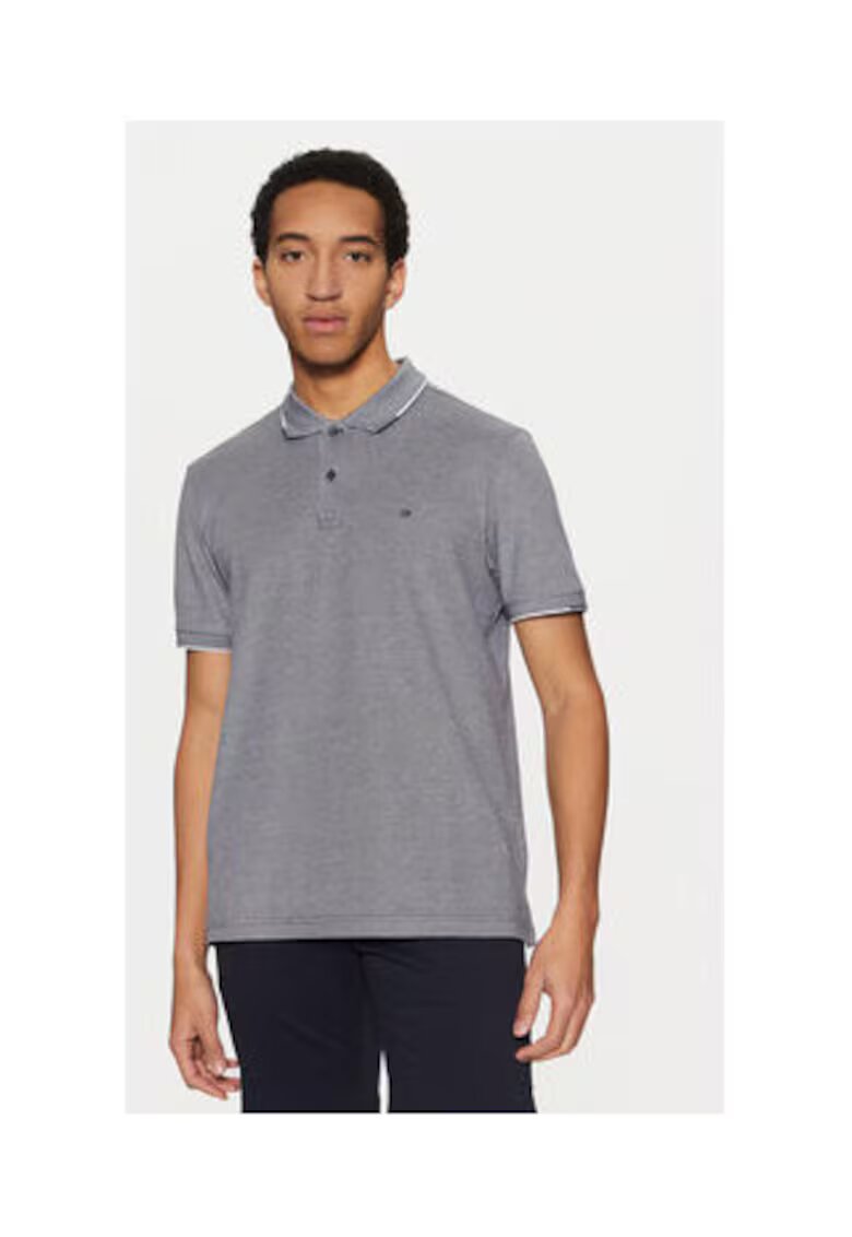 Calvin Klein Tricou barbati - bleumarin - 100% bumbac organic -