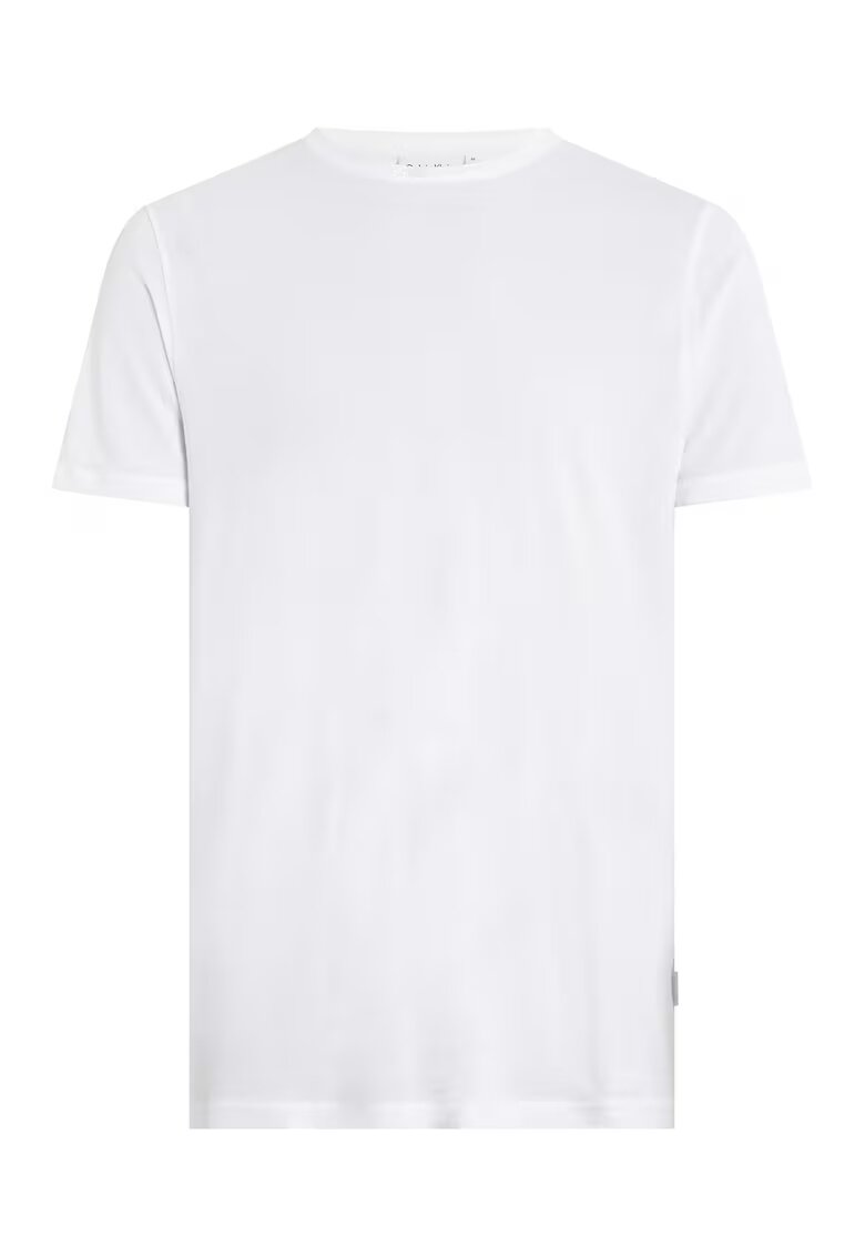 Calvin Klein Tricou cu decolteu la baza gatului - Alb optic