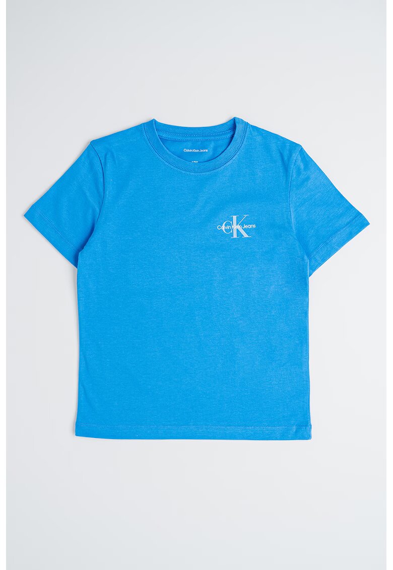 Calvin Klein Tricou cu logo - Albastru royal/Albastru