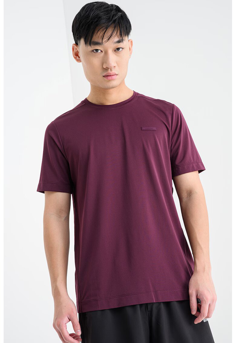 Calvin Klein Tricou cu logo - pentru fitness - Violet tyrian