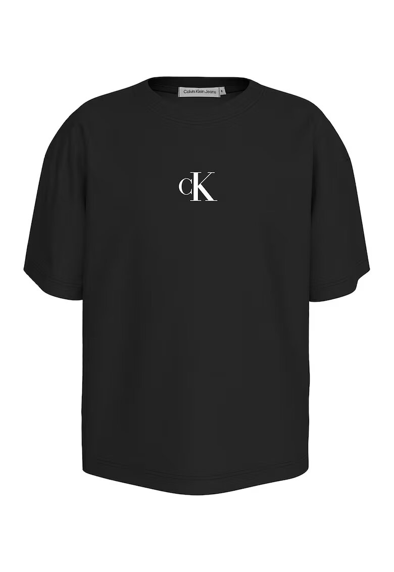 Calvin Klein Tricou lejer din bumbac - Negru
