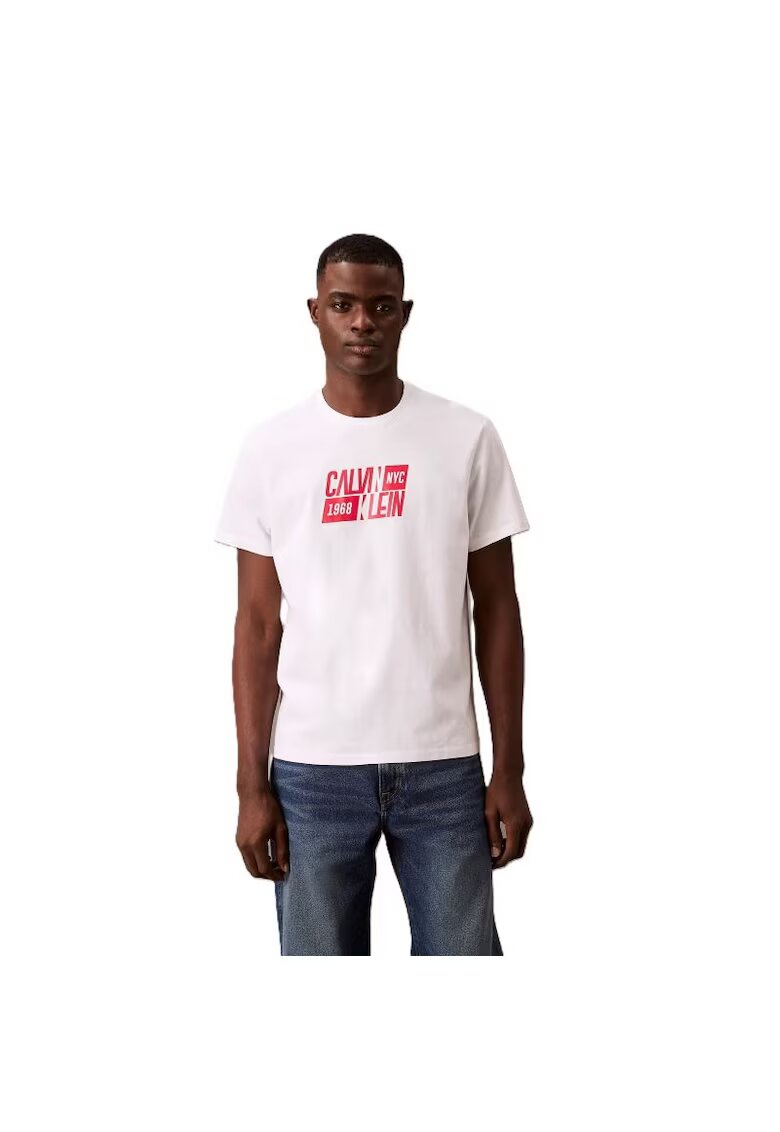 Calvin Klein Tricou pentru Barbati - ss sport logo classic cntee - LV04RB850G-YAA - Alb - Alb