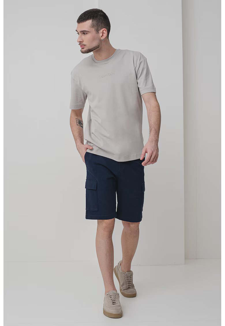 Calvin Klein Tricou regular fit de bumbac - Maro taupe deschis