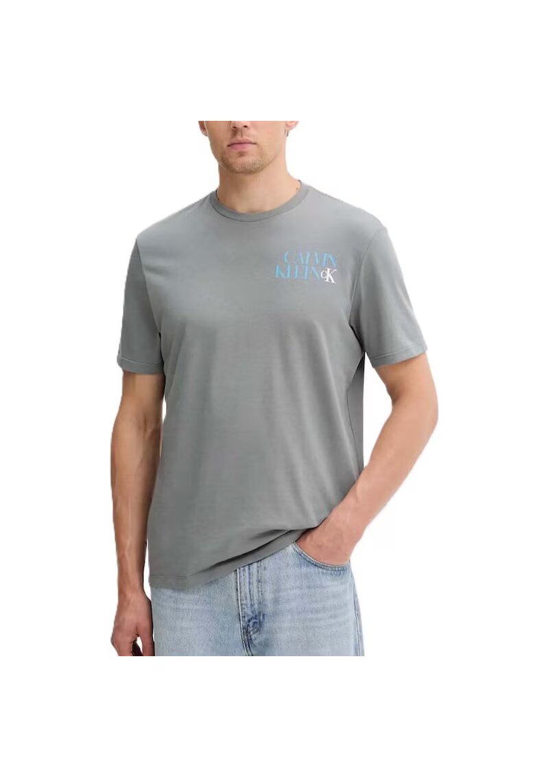 Calvin Klein Tricou SS 30S E CK NY WRD S-LV04RC844G-RMG