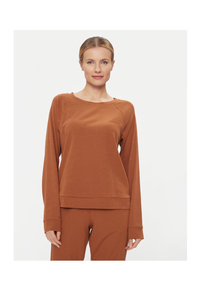 Calvin Klein Underwear Bluza de pijama dama maro