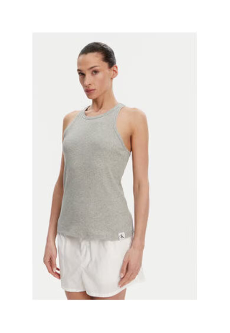 Calvin Klein Underwear Maiou Dama - Gri - bumbac organic/elastan -
