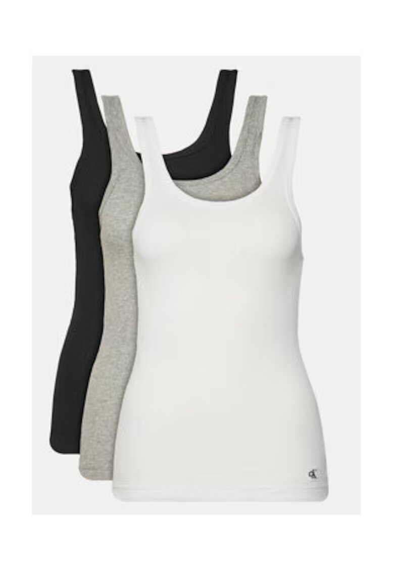 Calvin Klein Underwear Set 3 maiouri dama - bumbac - Multicolor