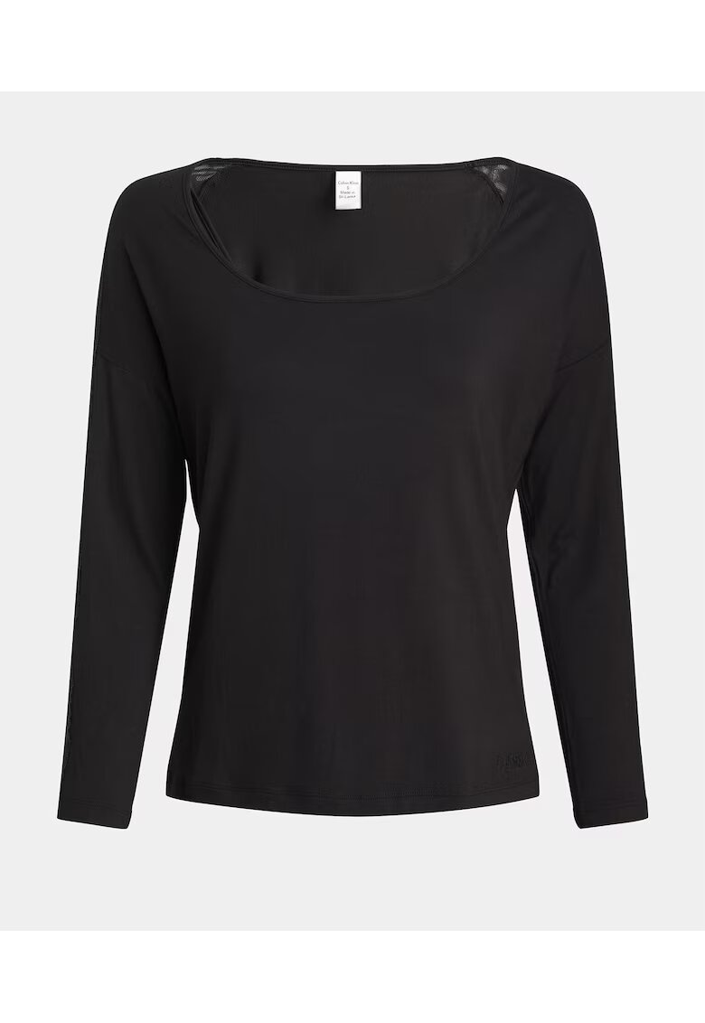 Calvin Klein Underwear Tricou pijama dama - negru - modal/elastan -