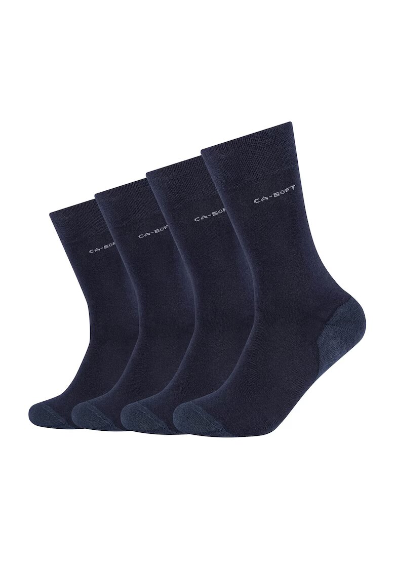 Camano Set de sosete lungi unisex - 4 perechi - Bleumarin