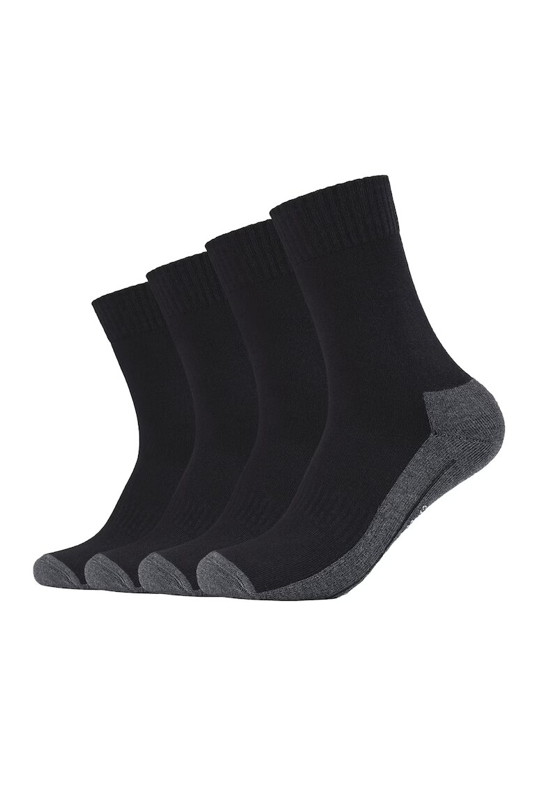 Camano Set de sosete lungi unisex Pro Tex - 4 perechi - Negru