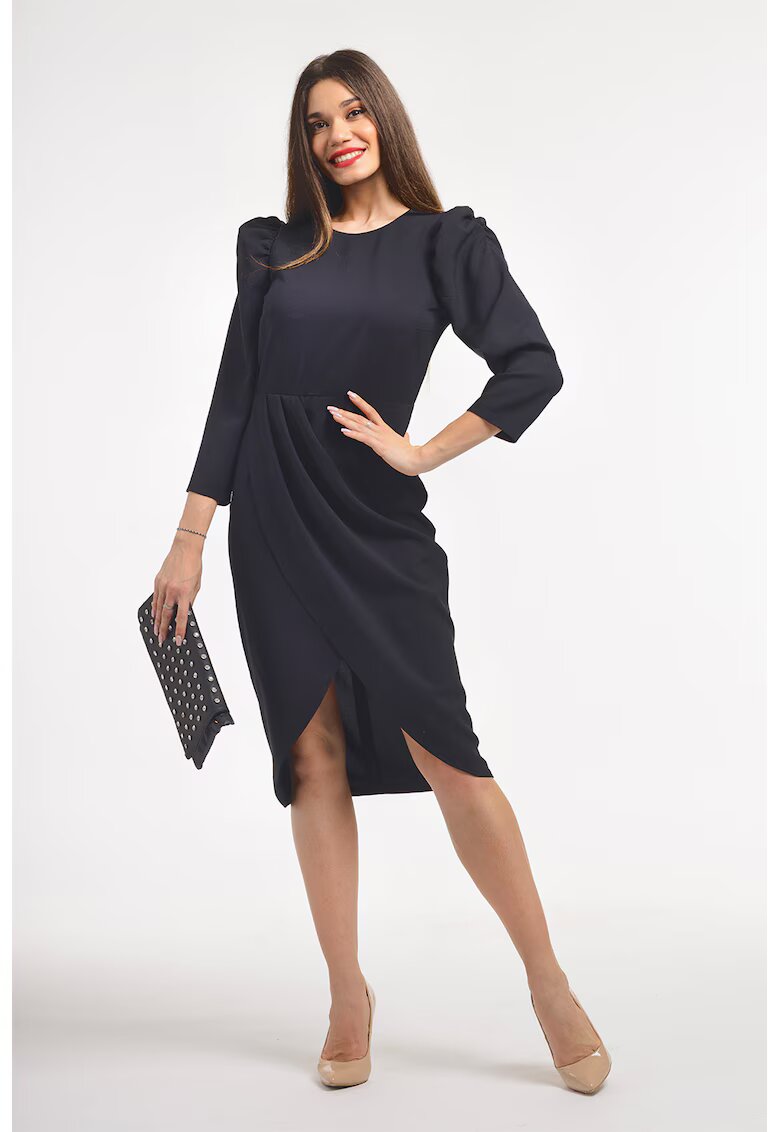 CAMISSI Rochie mini cu maneci bufante - Negru