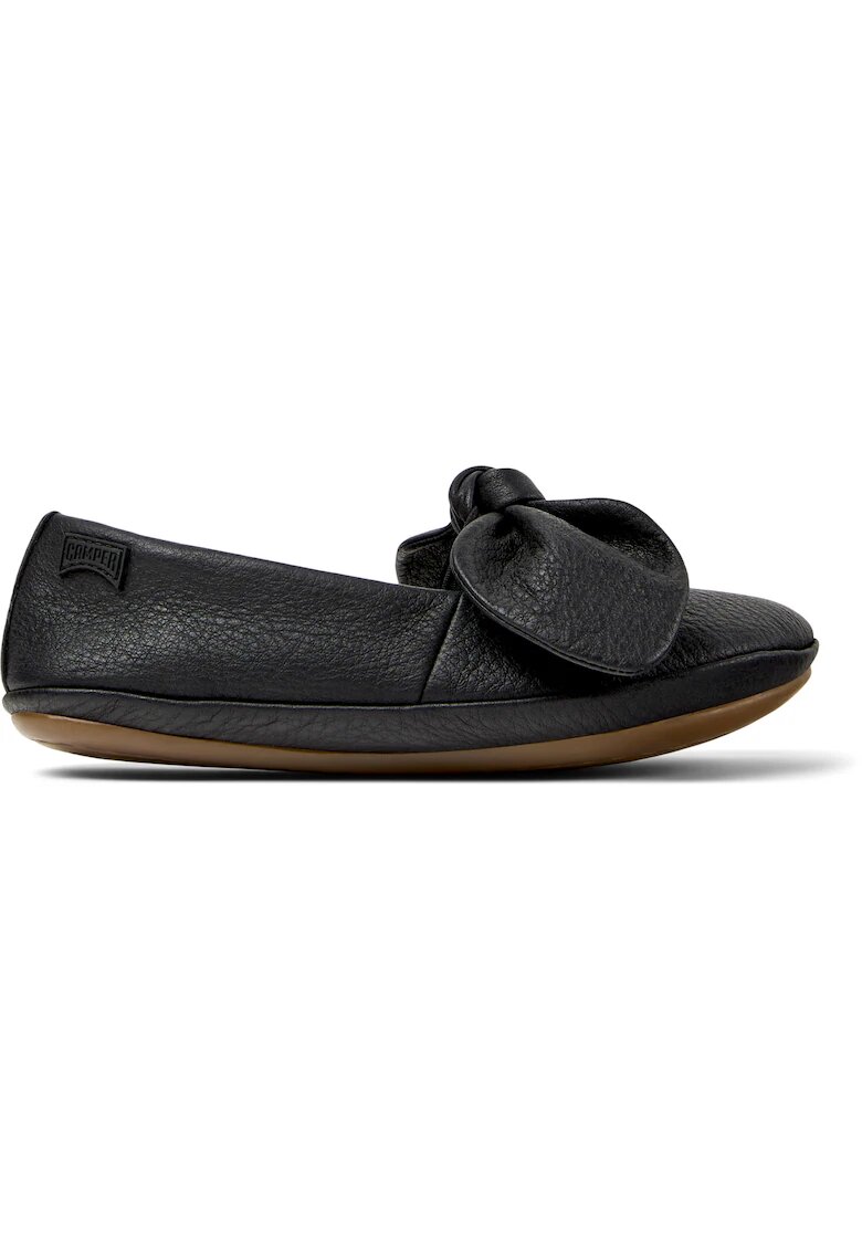 Camper Balerini de piele cu funda Ballerinas Right - Negru