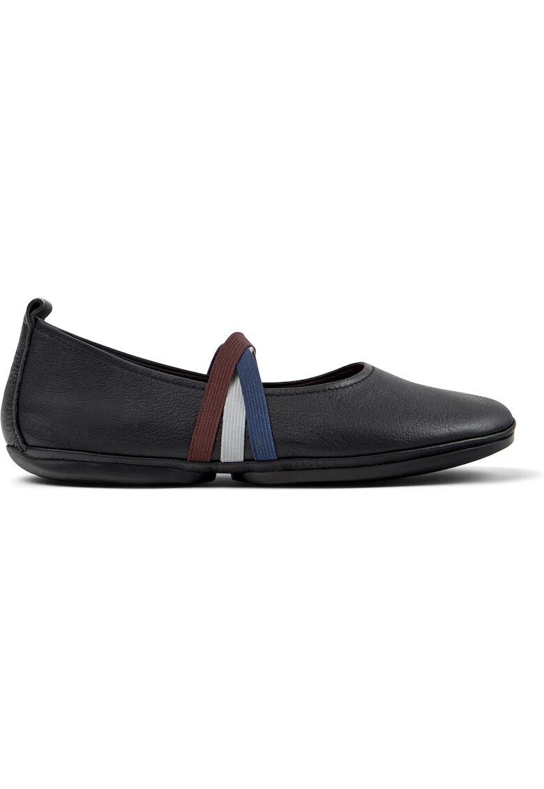 Camper Balerini Mary Jane de piele - Negru