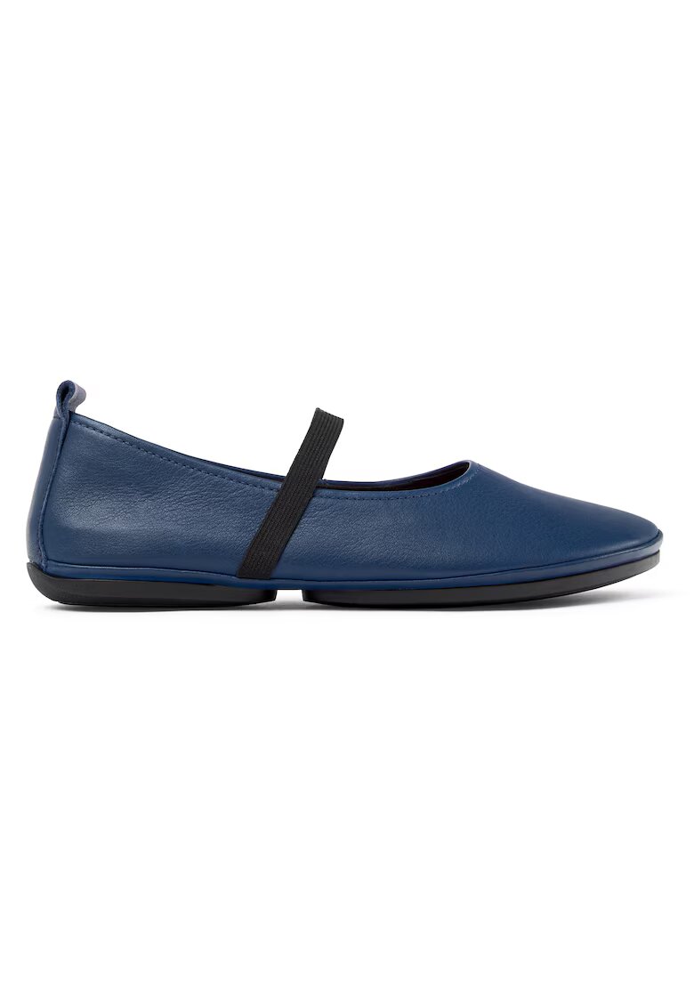 Camper Balerini Mary Jane de piele Right Nina - Albastru inchis