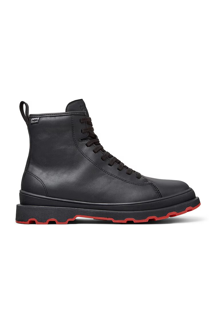Camper Bocanci de piele cu talpa contrastanta - Negru