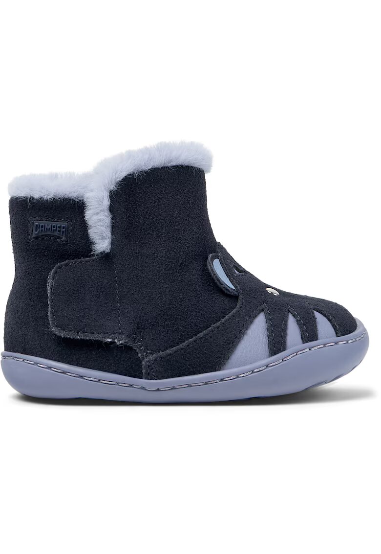 Camper Botine de piele intoarsa Peu Cami - Albastru