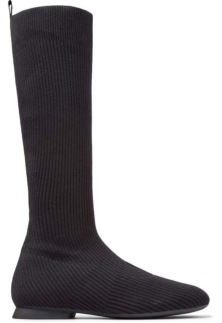 Camper Cizme lungi din material textil Casi Myra - Negru