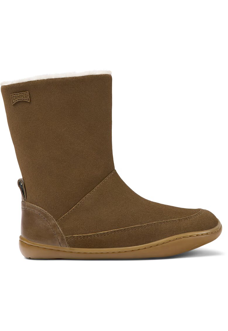 Camper Cizme mid-calf din piele intoarsa Peu Cami 8531 - Maro