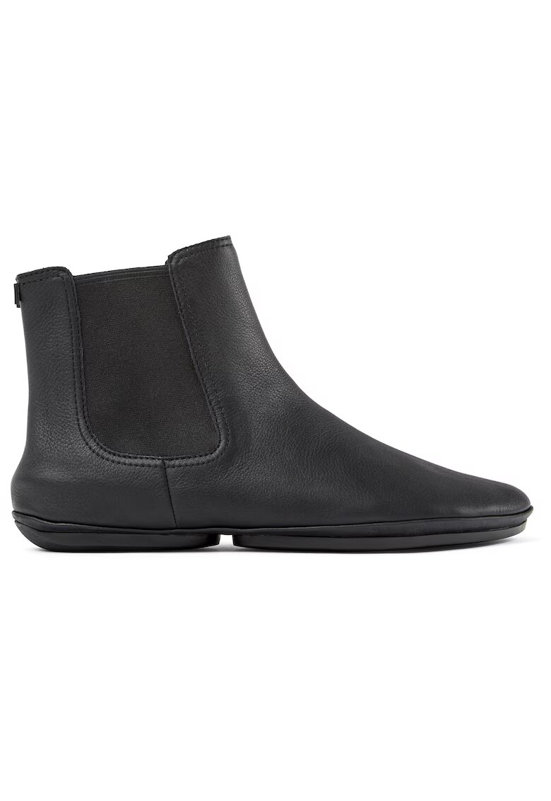 Camper Ghete Chelsea de piele cu segmente textile Right Nina 1313 - Negru stins