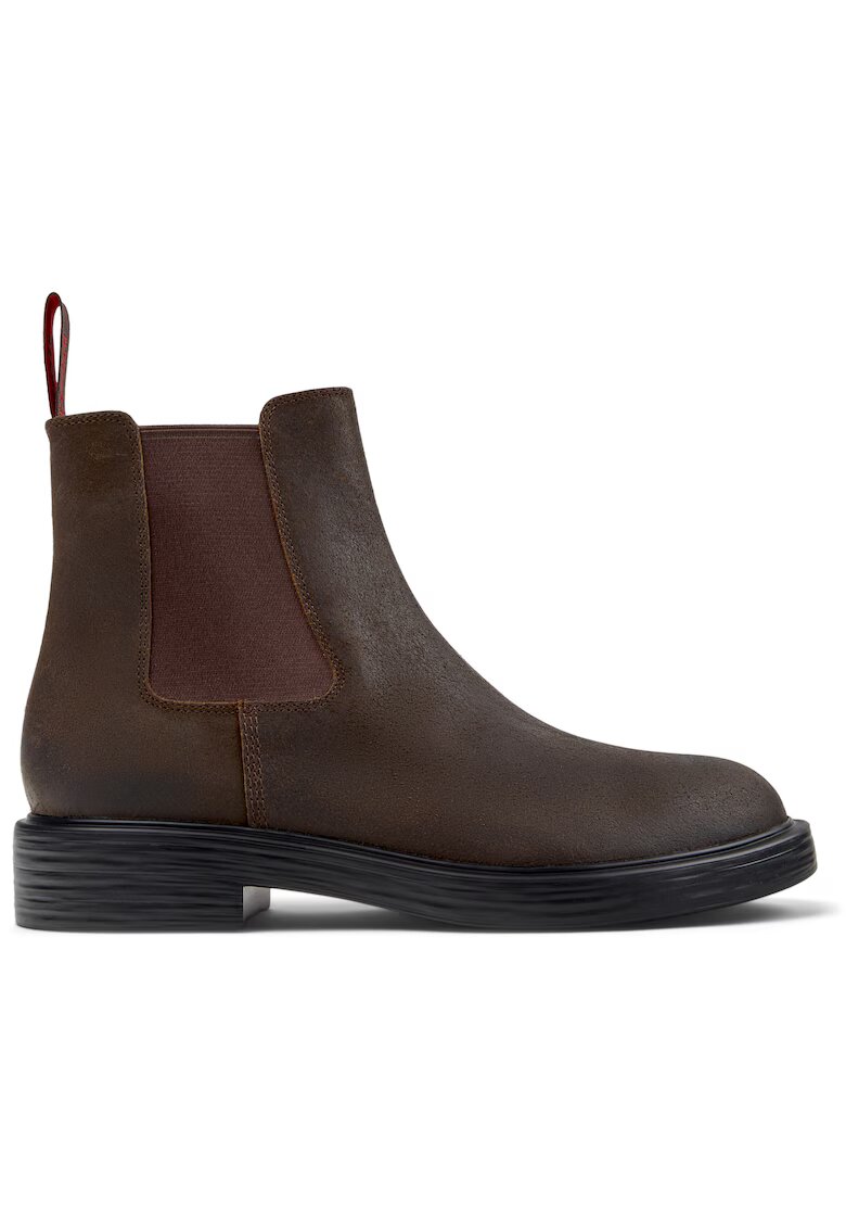 Camper Ghete Chelsea de piele nabuc Dean - Maro